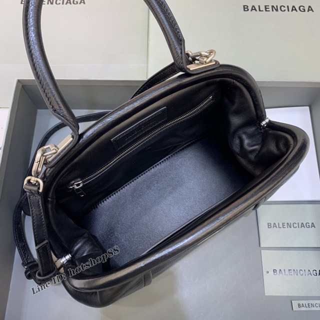 Balenciaga專櫃2022爆款鱷魚紋軟性牛皮手提肩背女包 巴黎世家Editor沙漏餃子包 fyj1164